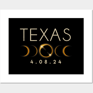 Solar Eclipse 2024 Shirt State Texas Total Solar Eclipse Posters and Art